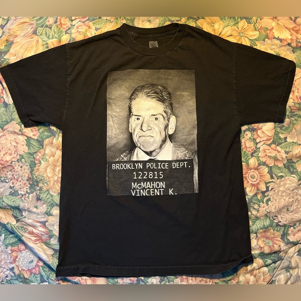 VINCE MCMAHON MUGSHOT T SHIRT - Picture 1 of 4